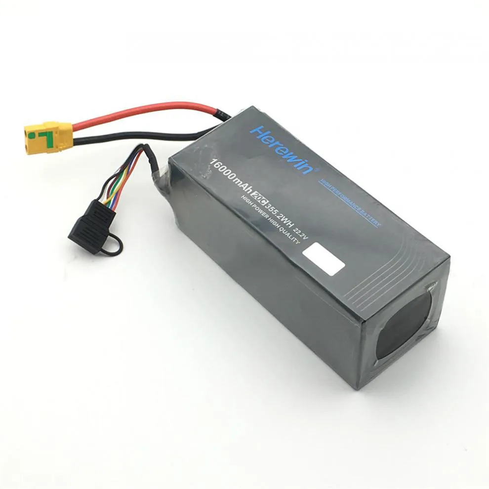 Herewin 6S 16000mah AI Aircraft Drone Battery 22.2V 6S 16AH Agricultural Sprayer UAV Battery LiFepO4 Lithium ion Drone Battery