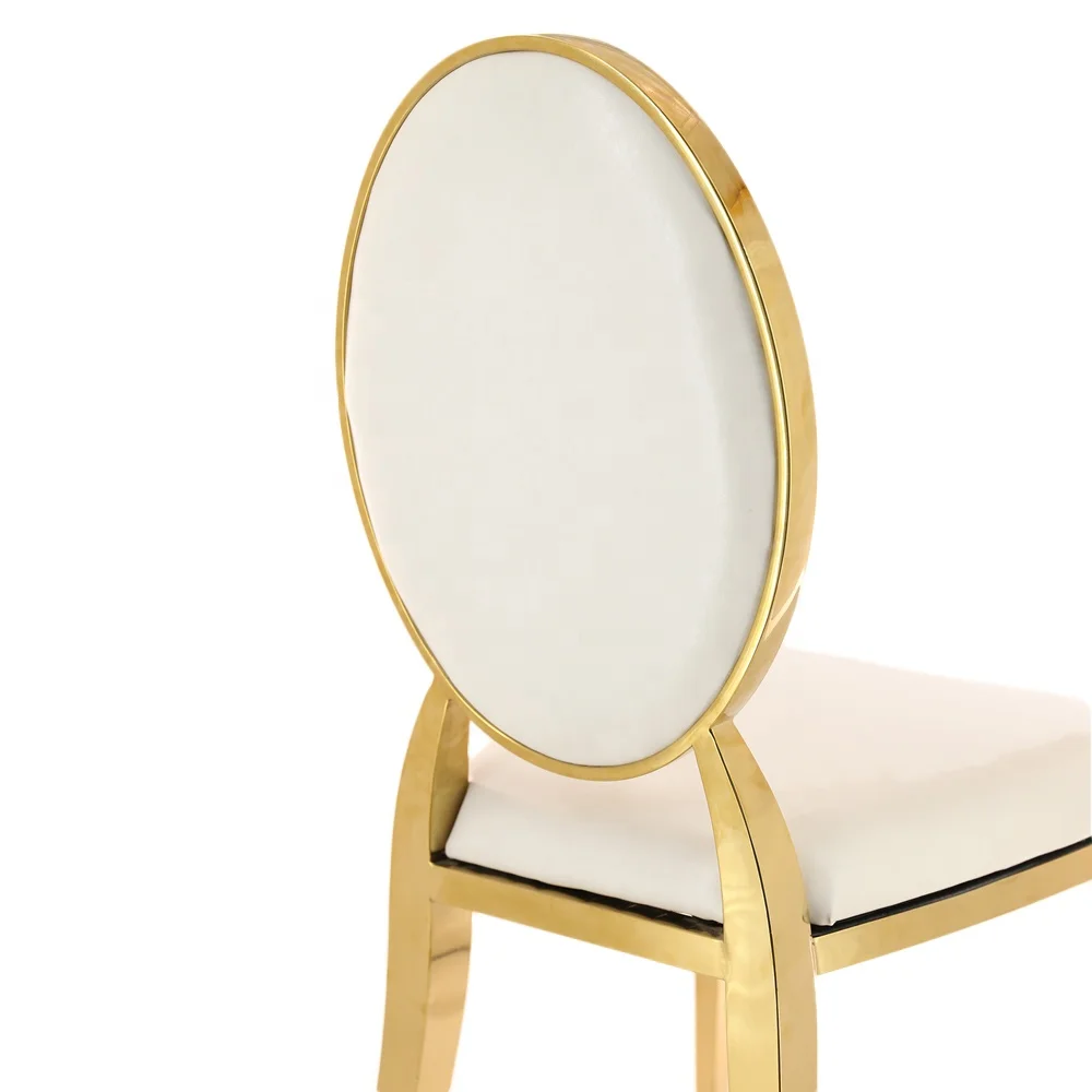 
Gold electroplated stainless steel wedding chair party chair 