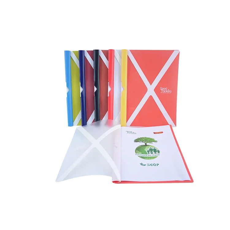 
Office products stationary document report cover,PP eco-friendly filing custom file folder 