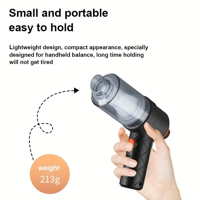 Hot Sale Mini Handheld Cordless Vacuum Cleaner Portable Wireless Strong Suction Blow And Suck High Power Vacuum Sealer