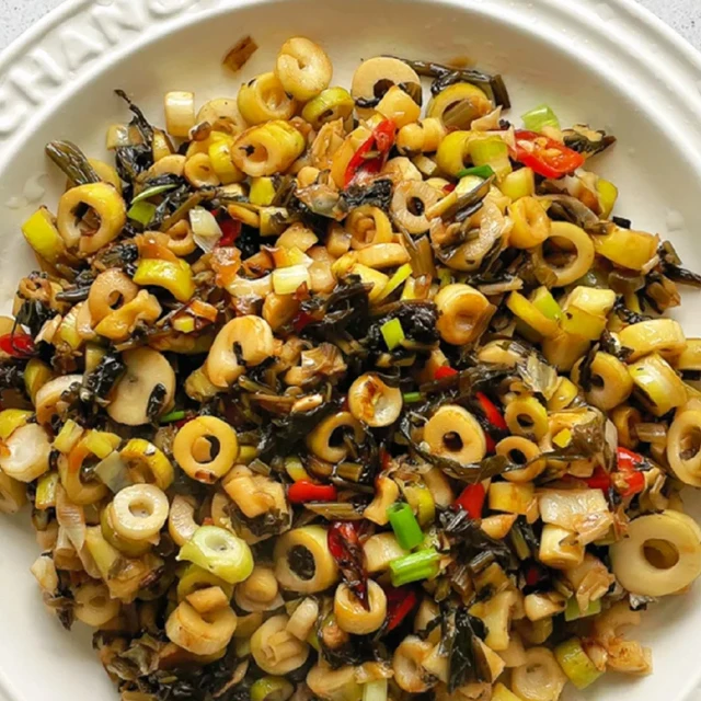 Diced Beef with Bamboo Shoot Instant Food Rice Pasta Condiments 180g Pickled Asparagus