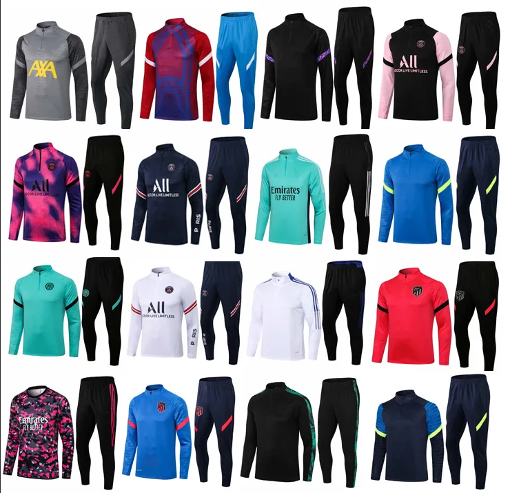 Лидер продаж, эластичная футболка с длинным рукавом и сублимационным принтом, спортивные тренировочные костюмы, Футбольная Одежда, комплекты