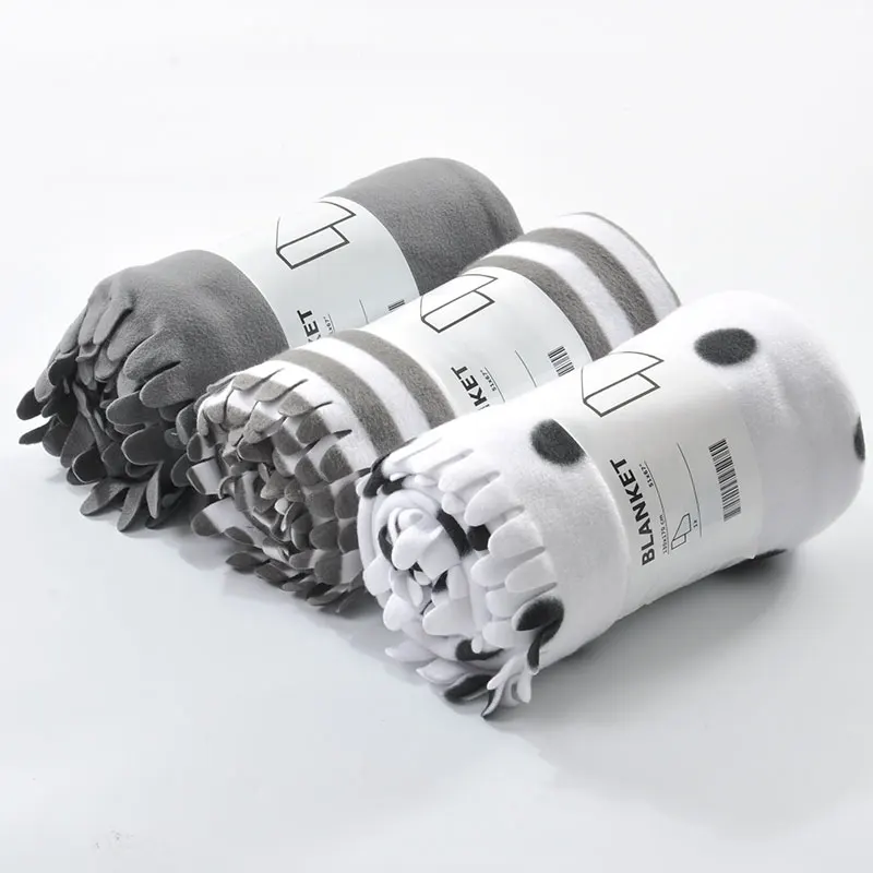 
Children 100%polyester Ultrasonic fleece custom thick baby muslin blankets 