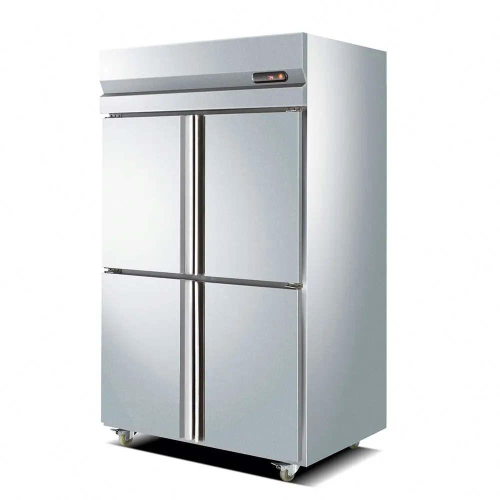 Commercial Stainless Steel Upright Freezer Guangzhou Chiller Fridge Refrigerator