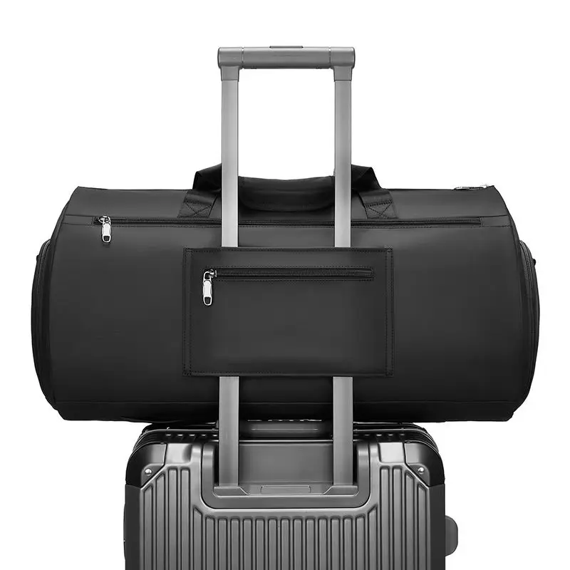 leather Duffel High Quality boarding large capacity travel bag gym bag folding backpack travel garment duffle bag