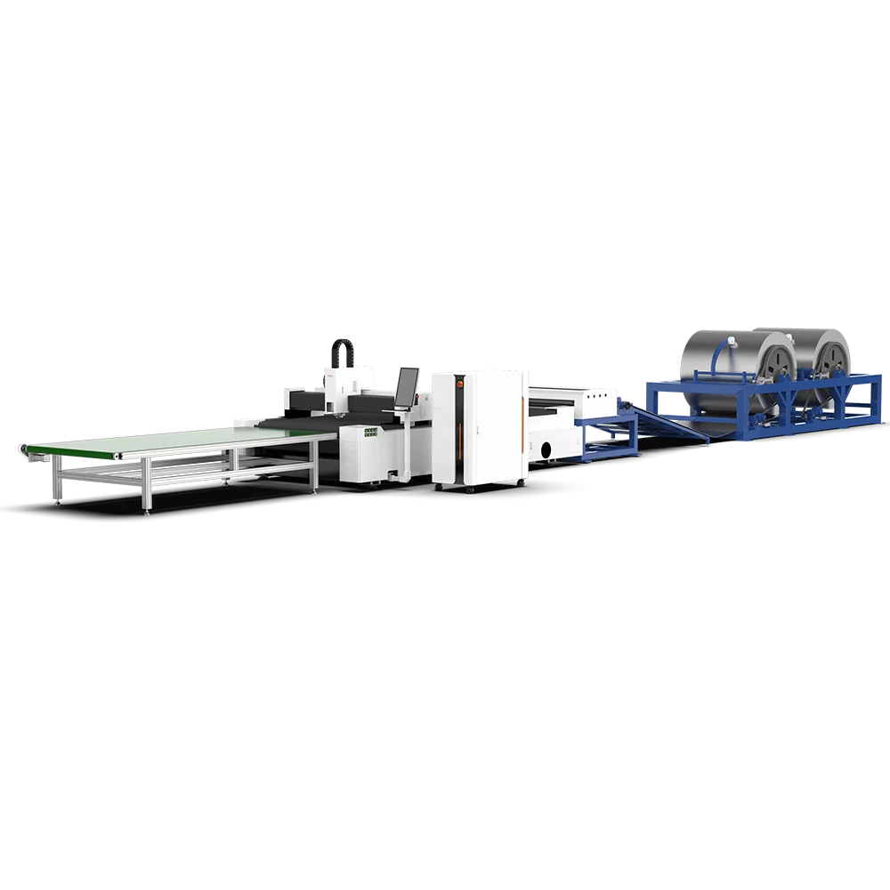 Automated Production Line 3015 Metal Laser Sheet Slitting Cutting Machine for Steel Plate Coil Steel with Recoiler Decoiler