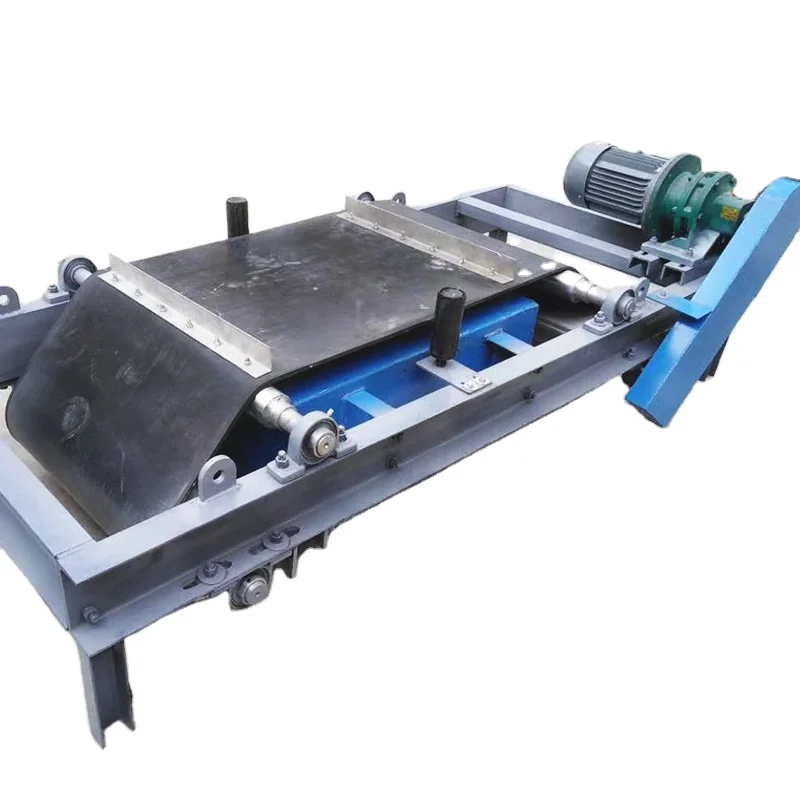 RCYD Self-discharge suspended automatic iron Auto Cleaning permanent Ndfeb magnetic separation machine for conveyor belts