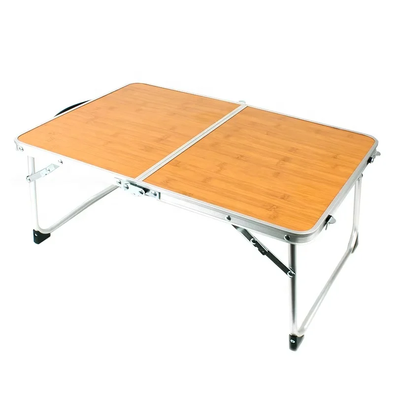 Road Trip Outdoor Picnic Camping Table Aluminium Alloy Mini Lightweight Portable Triple Fold Camping Table