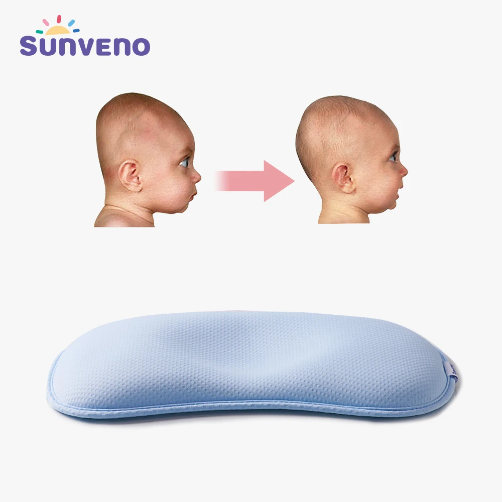 
SUNVENO Corn Fiber Baby Pillow Head Shaping Pillow Newborn Sleep Support Concave Pillow Helps prevent flat head 