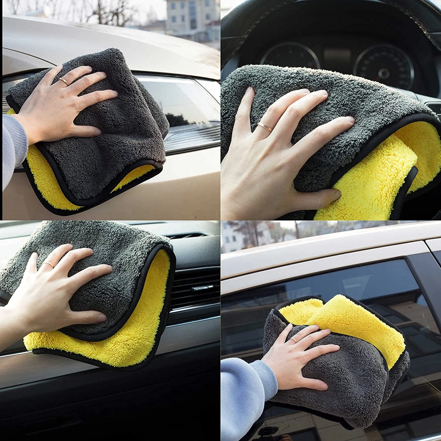 Zhejiang автомобильные товары 30*30 см полотенце из микрофибры Полотенца Для Сушки автомобиля салфетка для мытья с пользовательским логотипом