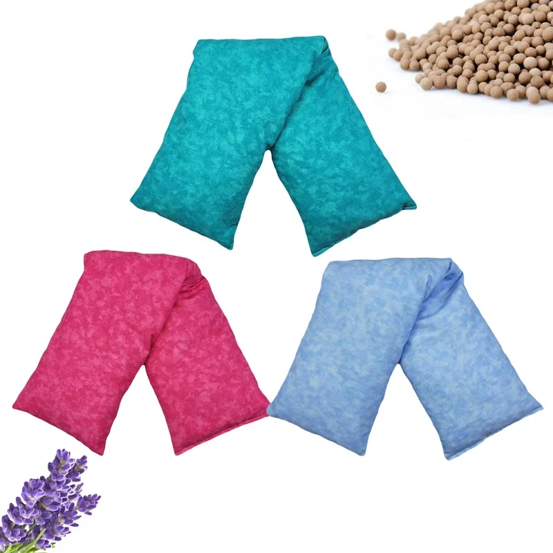 factory microwave wheat bag heat pack reusable lavender long weighted heating pad for pain relief