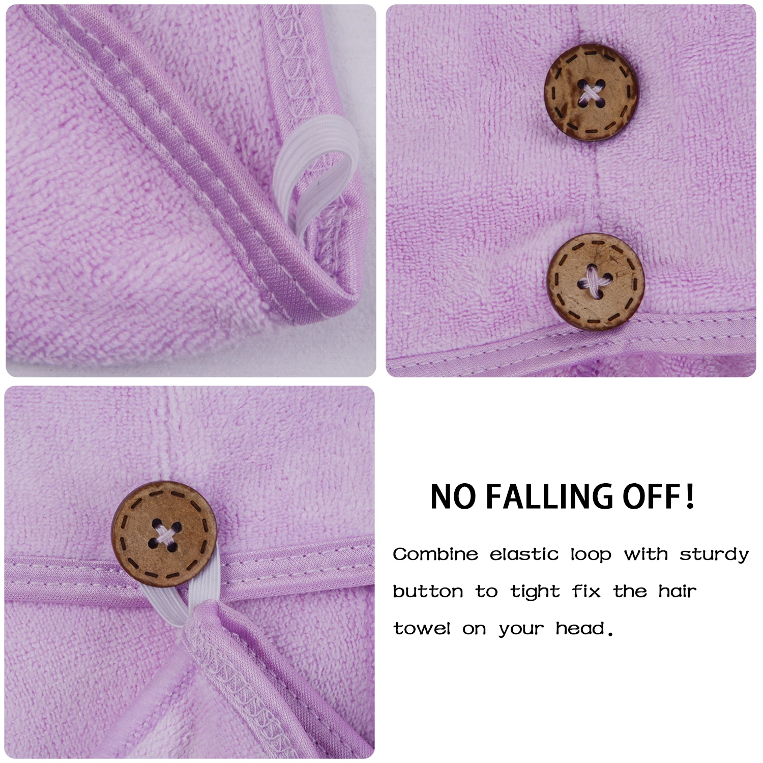 Customizable Light Weight Microfiber Drying Hair Wrap Woman Towel Turban With Logo