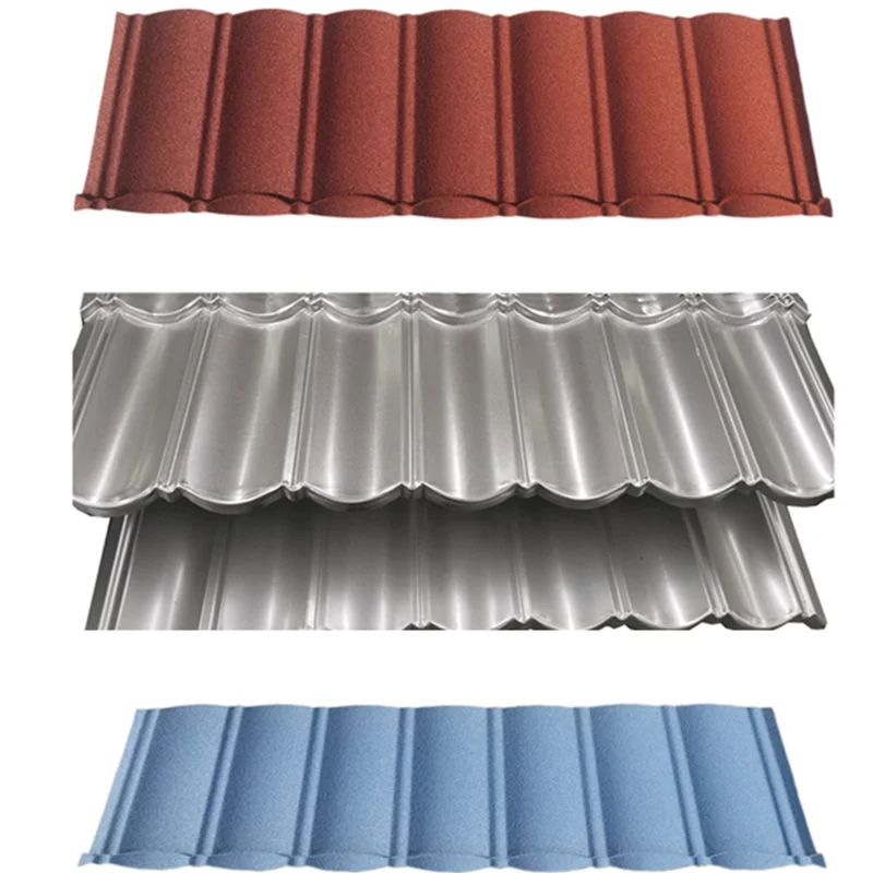 Customization thickness new color bond type Lightweight color stone coated metal accessories roof tile
