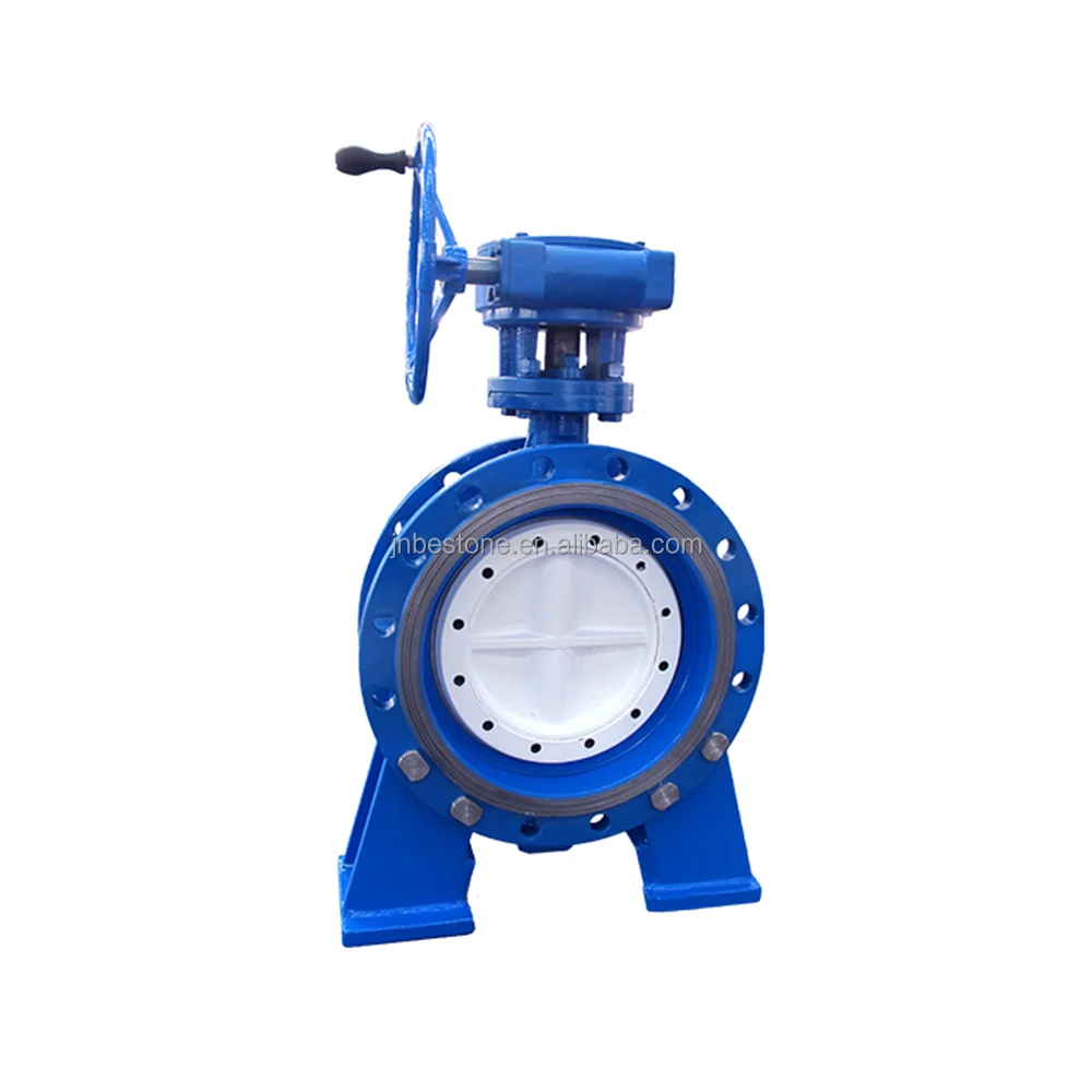 hot sale PN10 cast iron Flanged Extension Eccentric Butterfly Valve, Extension Flange Eccentric Butterfly Valve
