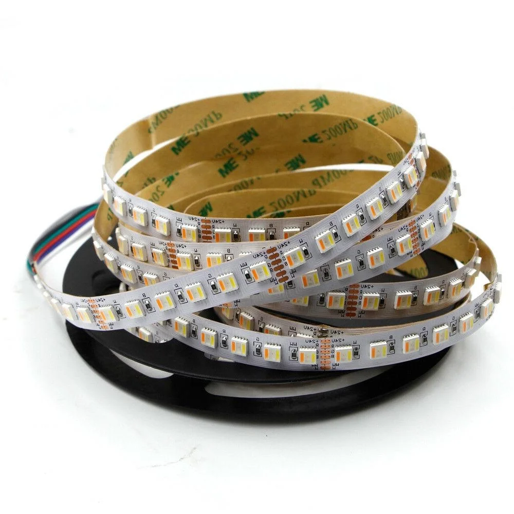 DC24V RGBCCT 5in1 LED Strip 12mm PCB Width 96 Leds Per Meter Light Strips For Indoor Outdoor Decoration
