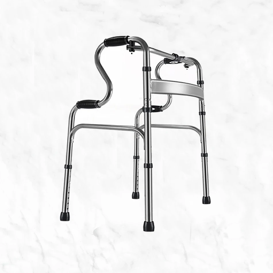 high quality aluminum frame walker Adult crutches walking aids for disabled hospital folding walkers