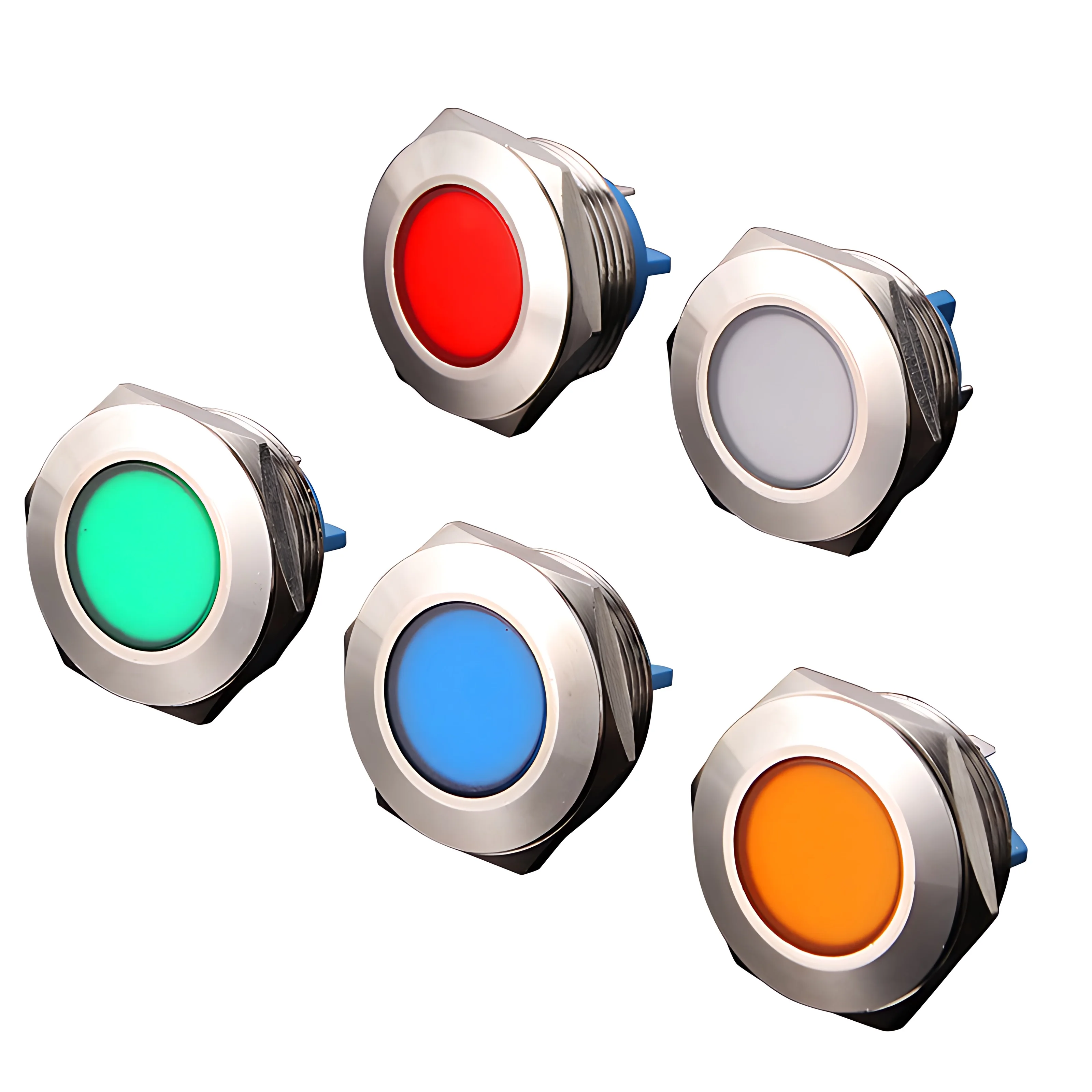 12/16/19/22MM Metal Waterproof Signal Indicator Light Emergency Equipment Indicator Light 3-6V 12-24V