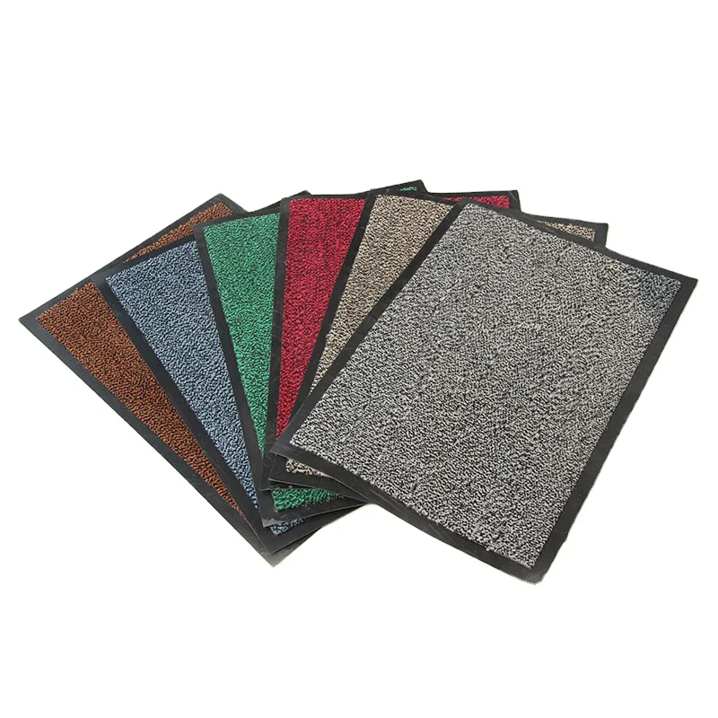 Graceline 100% polypropylene cut pile PP barrier machine woven door mat with pvc backing