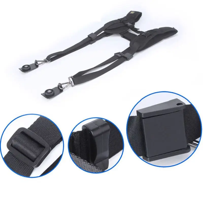 High Quality Double Dual Shoulder Camera Neck Strap Quick Rapid Sling Camera Belt for Digital SLR DSLR Canon Nikon Camera Belt