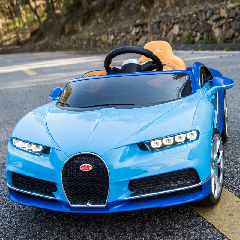 Лицензированный детский электромобиль bugatti 2019 года, электромобиль 12 в, электроколесо