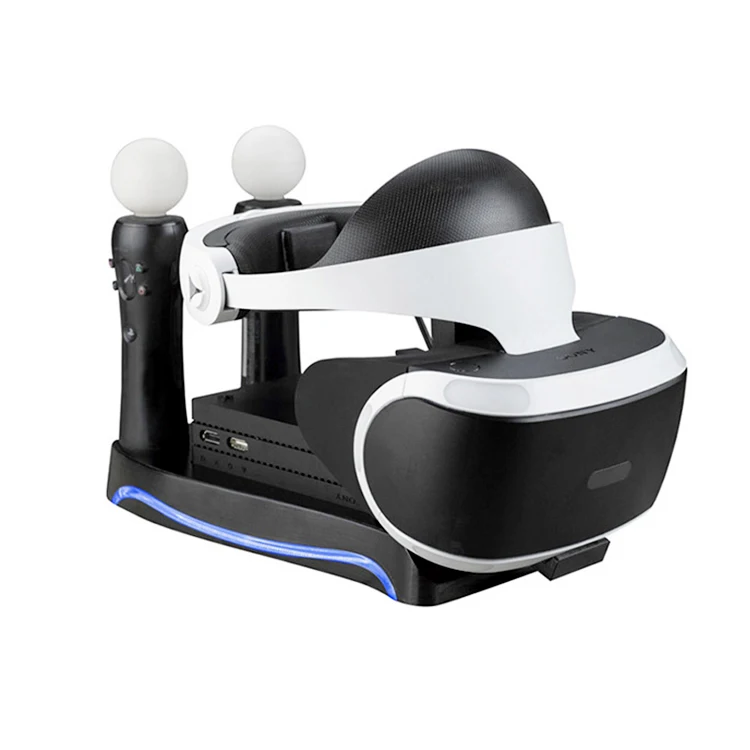 The second generation for PS4VR four-in-one multi-function handle charger bracket VR game handle charger base for PS4 VR glasses
