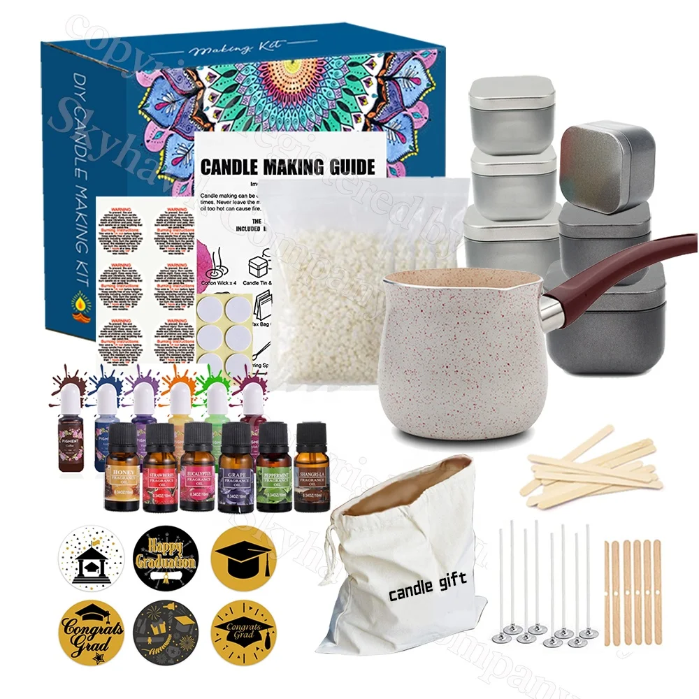 Wholesale Diy Aromatic Scented Soy Wax Candle Making Supplies Luxury Professional Wax In Tins