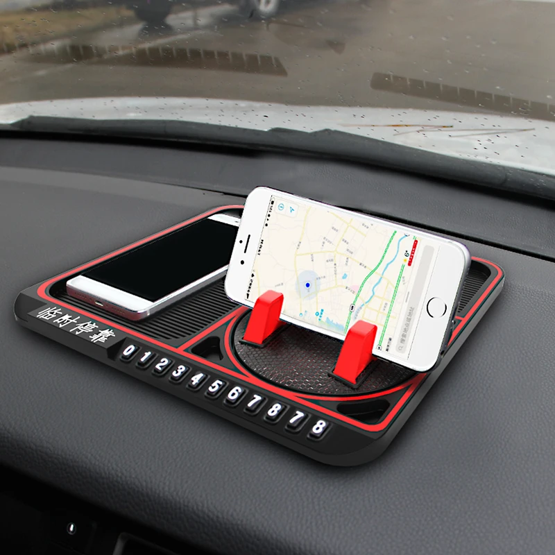 Anti-Slip Silicone Car Phone Dashboard Pad Mat,Hands-free Cell Phone Holder For Car/Home/Office Compatible With iPhone 7 7P 6s 6