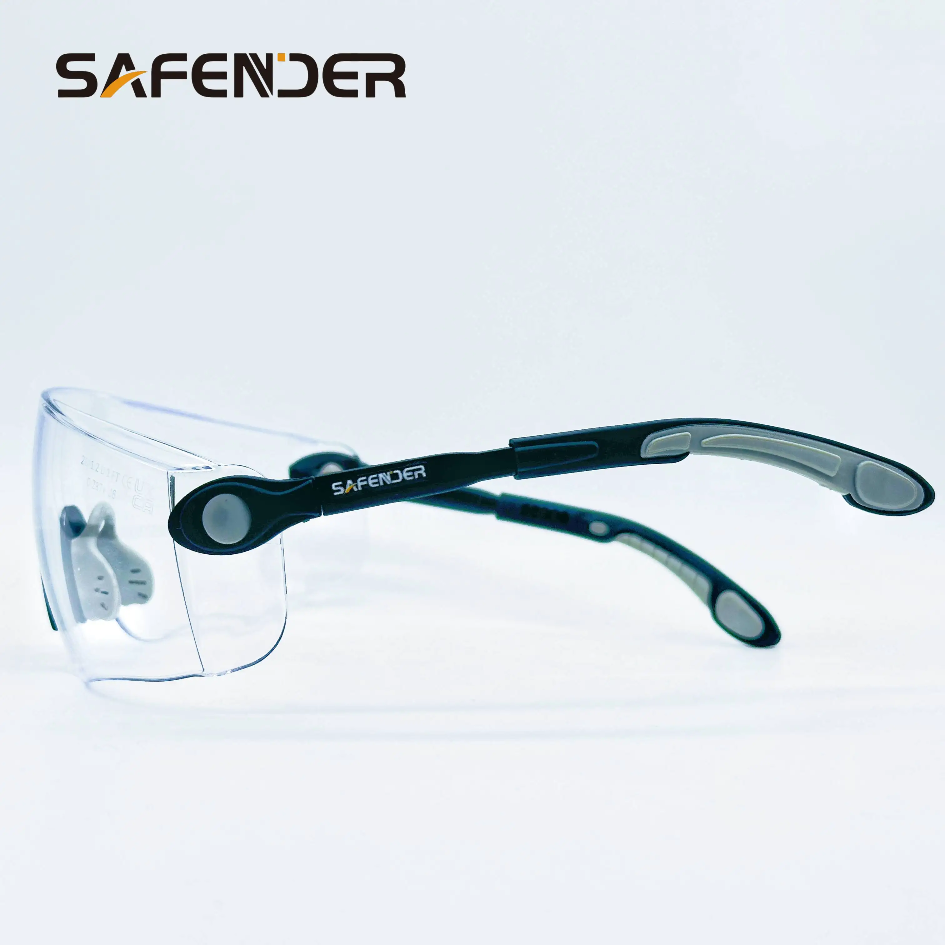 CE EN 166 Ansi z87.1 PC material Safety Protective Glasses work eye protection stylish transparent lens safety glasses
