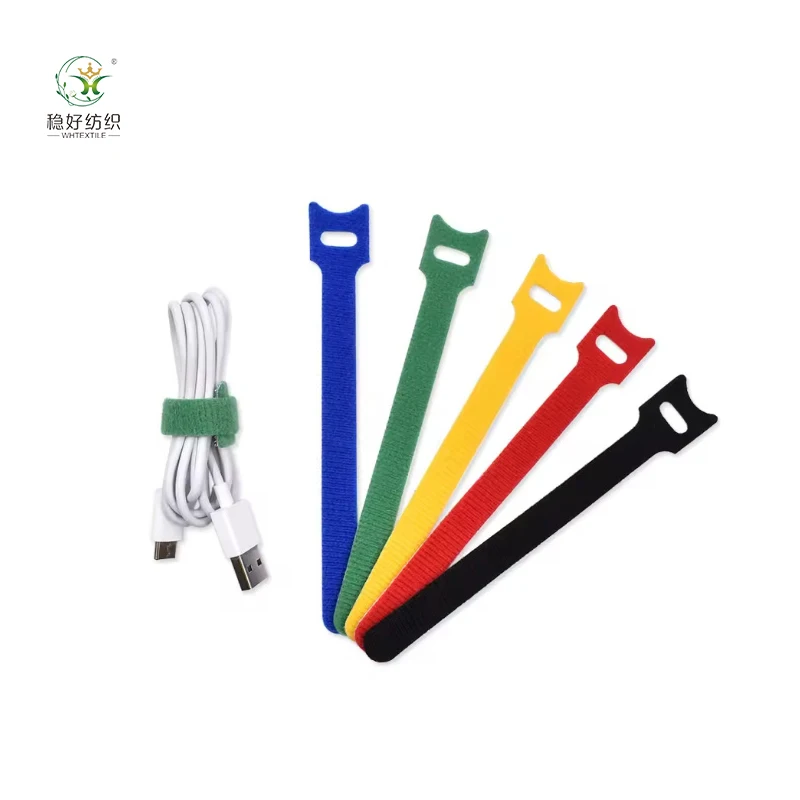 0.59*15inch Double-sided Nylon Cable Ties Shoes Red Tape Hook and Loop Tape Tape Different Types for Shoes 100% Nylon Negotiate