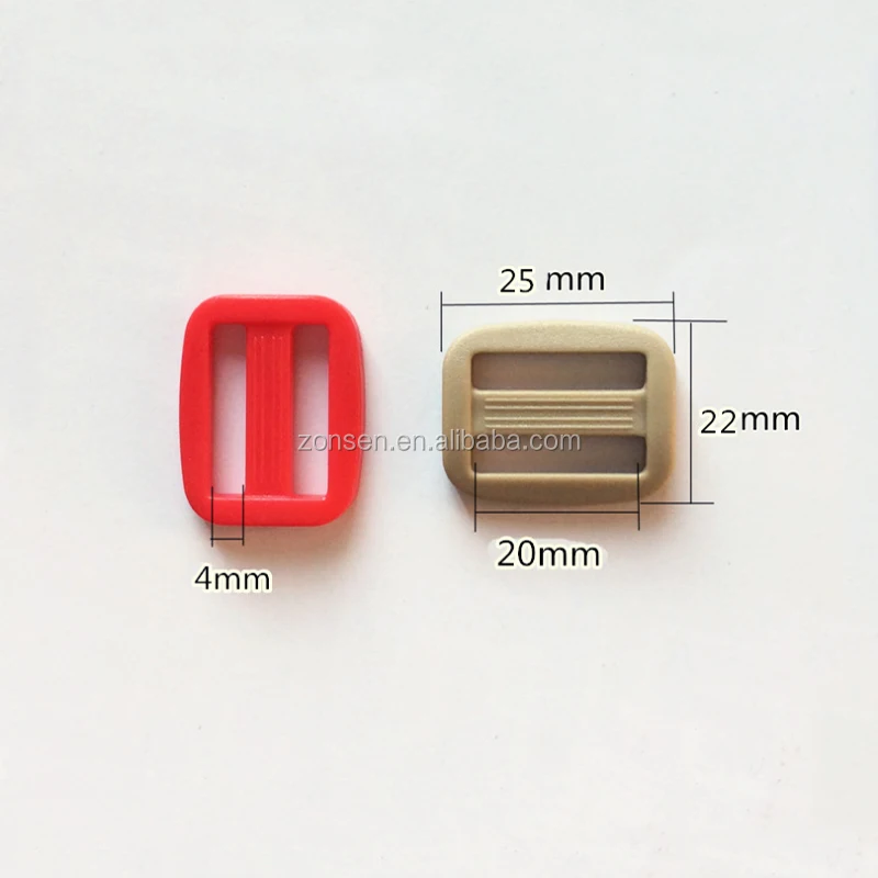 High Quality 20MM KAM Plastic Slide Buckle Adjustable Tri-glide Strap Buckle 20 Colors In Stock