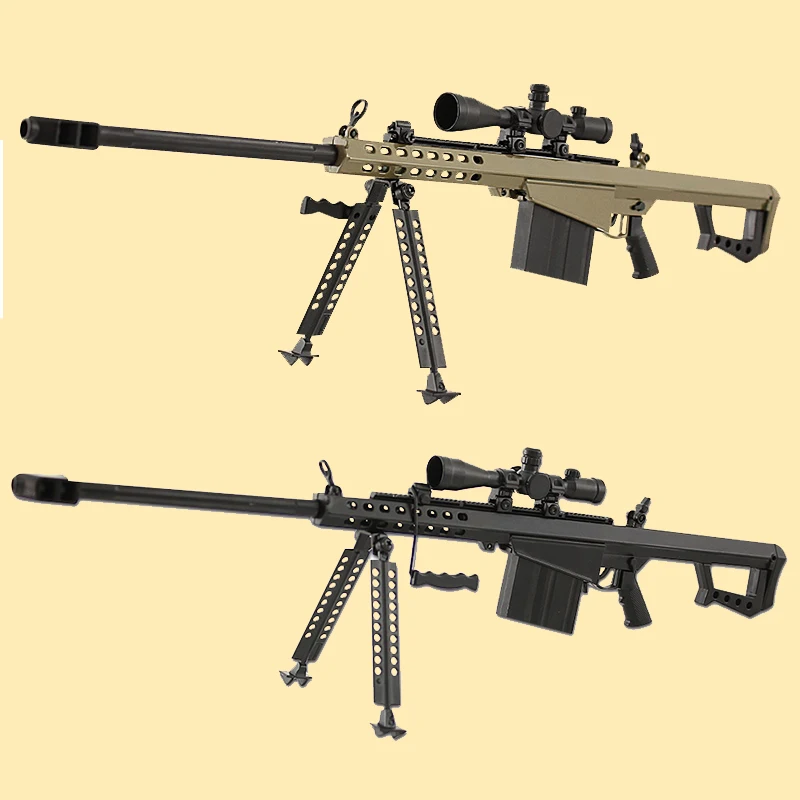 Hot Sale Factory Supply Mini Toy Gun Metal Goat Gun Outdoor Barrett Model With Bullet