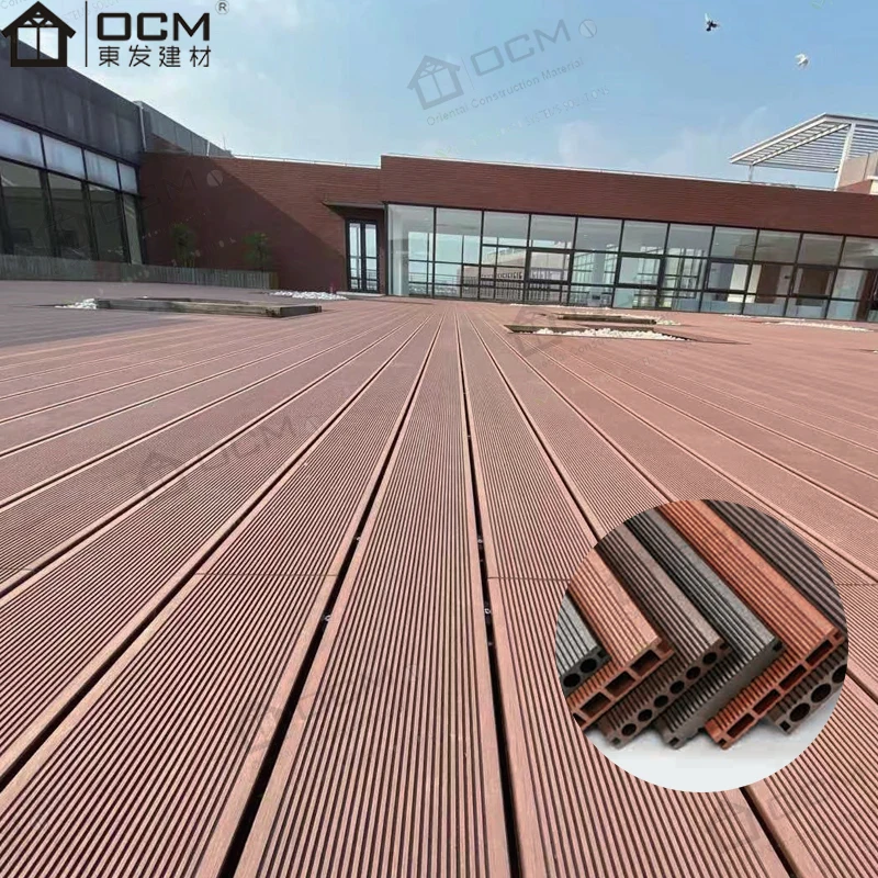 Manufacturer Custom Wholesale Outdoor Co Extruded 3D WPC Decking with Waterproof and Wear-Resistant