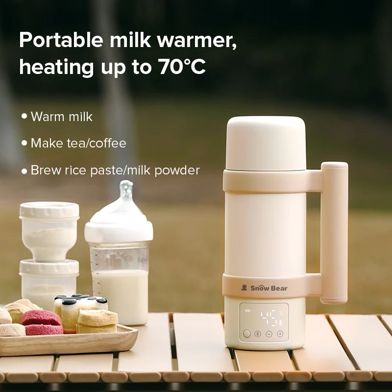 USB Portable Bottle Warmer and Travel Milk Warmer Fast Heating Tea Kettle for Baby Feeding and Hot Beverages