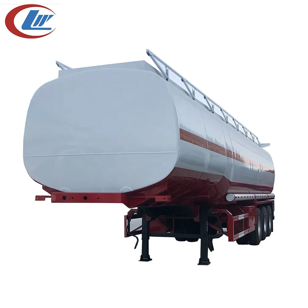 High quality ALUMINUM alloy  /Stainless Steel 46000 Liters Oil Tanker Trailers For Sale
