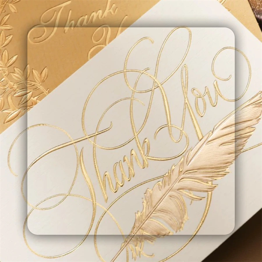 Custom Creative Staff Thank You Business Birthday Gift Kraft Paper and Coated Universal  hope Message Card for Packaging