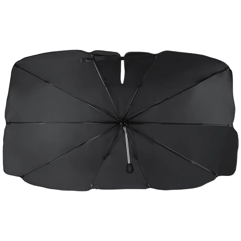 UV isolation rate 99.9% white color retractable sunshade parasol umbrellas for car