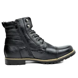 metal double zipper rider boots leather boots for men biker boots for men