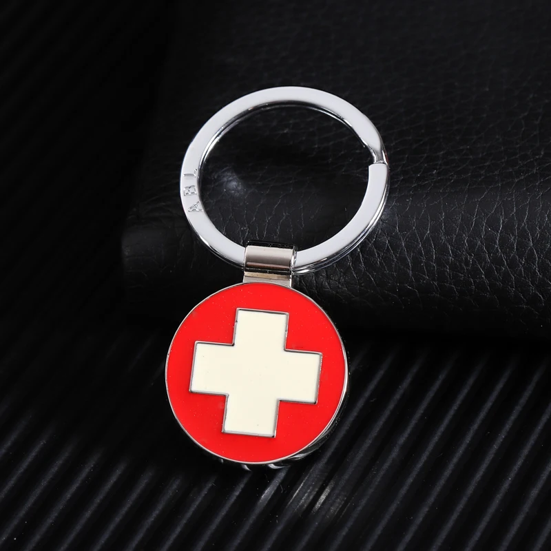 Cactus Plant Keychain Cute Cartoon Car Ornament Metal Keyring Custom Enamel Keychains