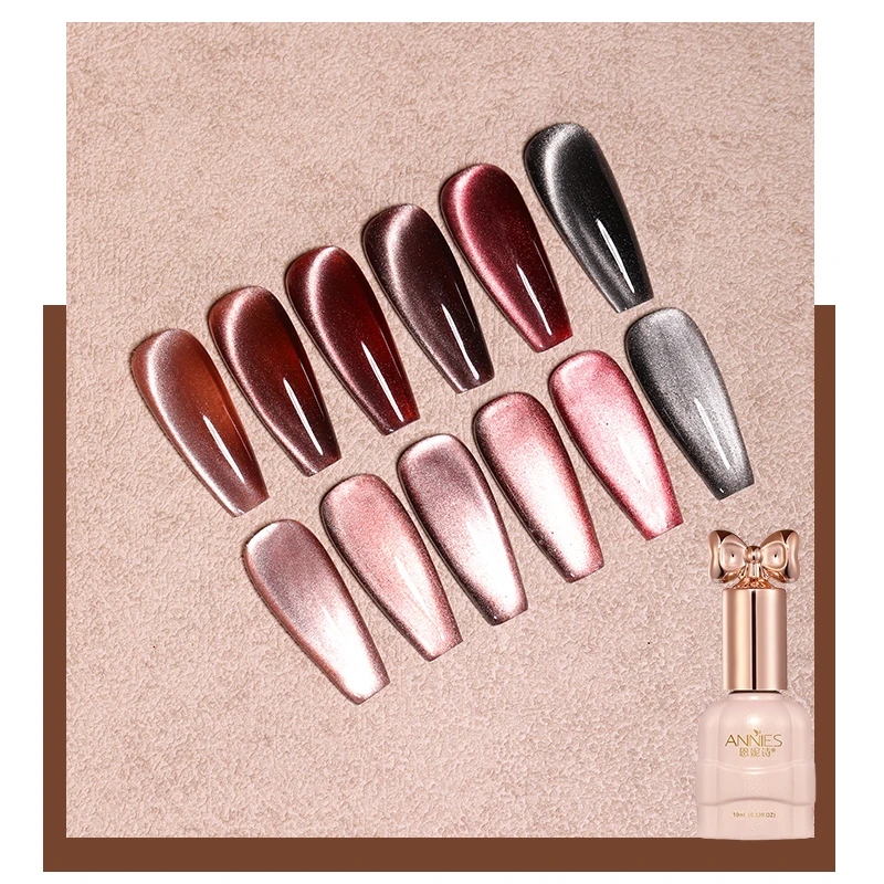 6 Colors 10ml Maillard Highlight Cat Eyes Magnetic Gel Nail Polish 9d Silk Cateye Gel Aurora Shell Thread Cateye Gel