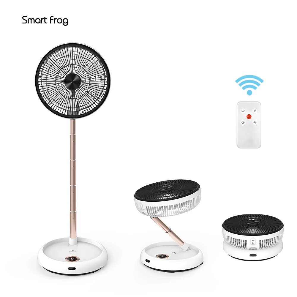 foshan professional famous brand folding power saving electric office floor fan with kc certificate