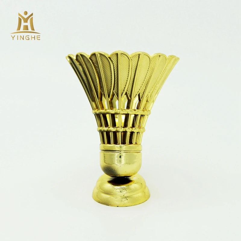 Top quality custom plastic award badminton trophy parts and components