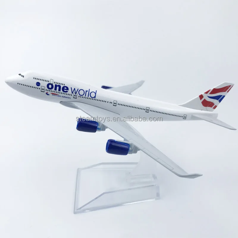 Diecast Aircraft Model British Airways B747 One World 1/400 Metal Plane 16CM Display Model Toys Accept Custom Logo