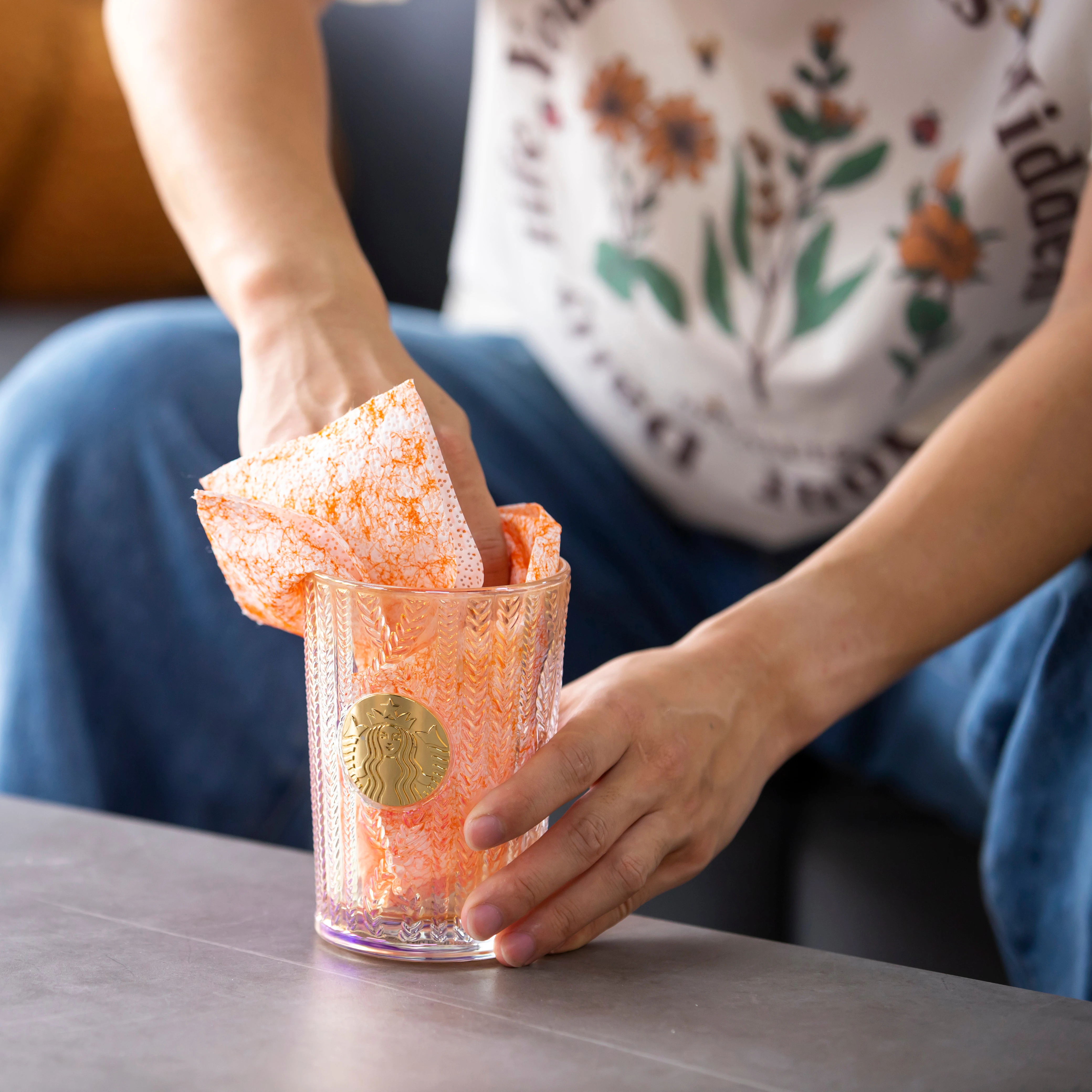 Disposable Reusable Kitchen Rag Eco Friendly Bamboo Dish Bamboo Cleaning Cloths Washable Sustainable Cleaning Roll