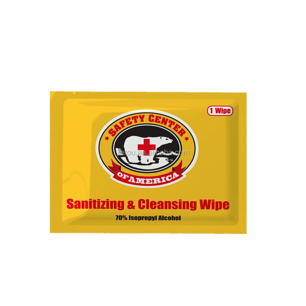 Individually Wrapped Customized Antibacterial Wet Tissue Wipes