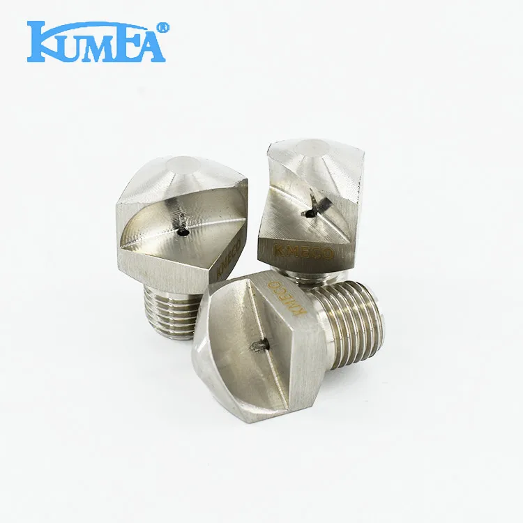 KUMEA Large size Stainless steel Water Washing Narrow Angle Spoon Deflector Jet Flat Fan Spray Nozzle