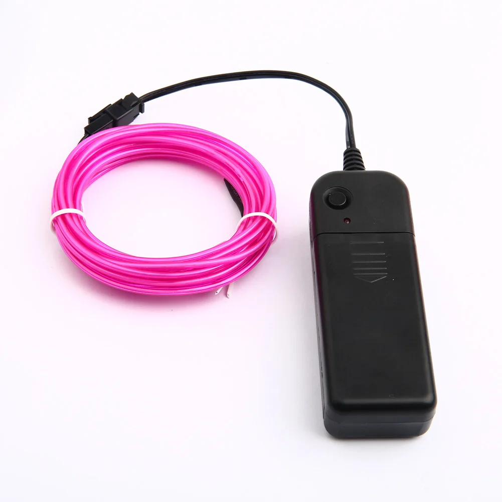 2.3mm brightness el wire with 2*1.5VDC(AA) battery el wire inverter set