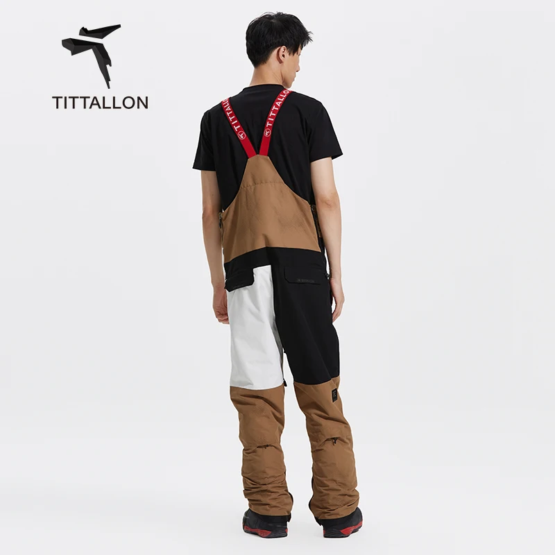 Snowsuit menand women sports snowboard windproof bib pants waterproof sports ski overalls in winter