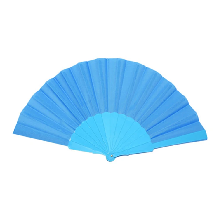 OEM Custom Printing Plastic Hand Fan Advertisement Folding Black Hand Fan