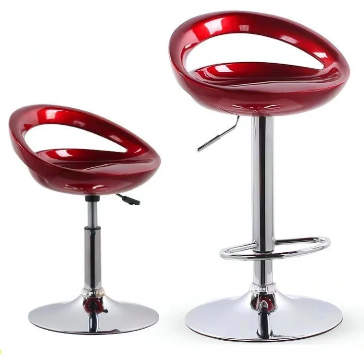 Adjustable Bar Stool, High Chair with Backrest, Modern Minimalist Bar Seat, Home and Pub Counter Stool