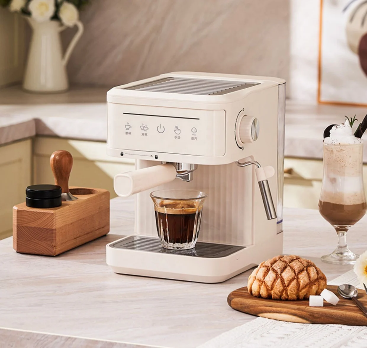 Home use milk froth machine 20Bar Coffee milk Bubble maker Espresso Coffee machine Coffee maker Steam machine